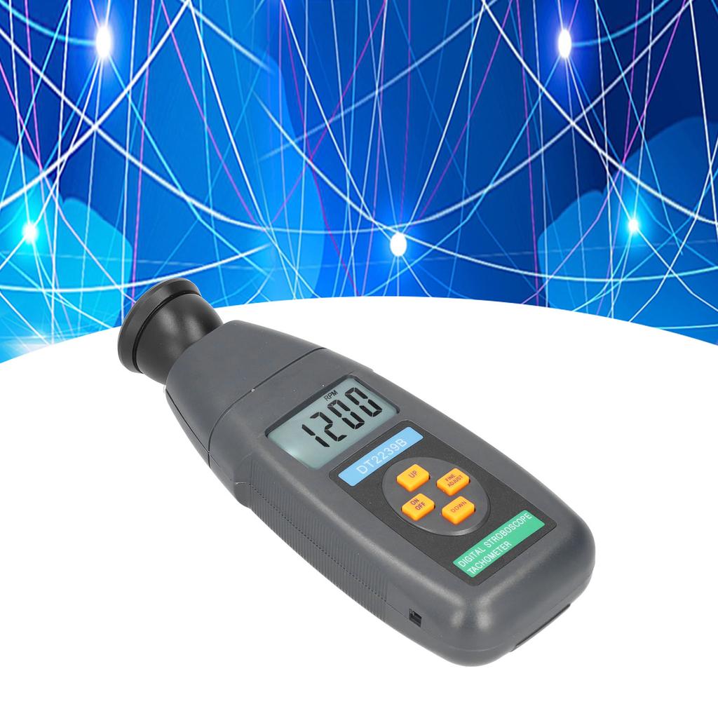 Digital Stroboscope Photoelectric Flash Tachometer Revolution Meter Portable Handheld DT2239B