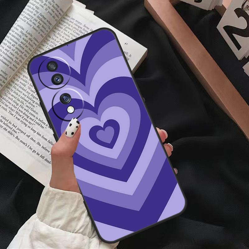 Purple aesthetic For Honor Magic 7 Lite 6 8 Pro Case For Honor 200 400 50 70 90 X8c X8b X9a X9b X9c X9d Win RT
