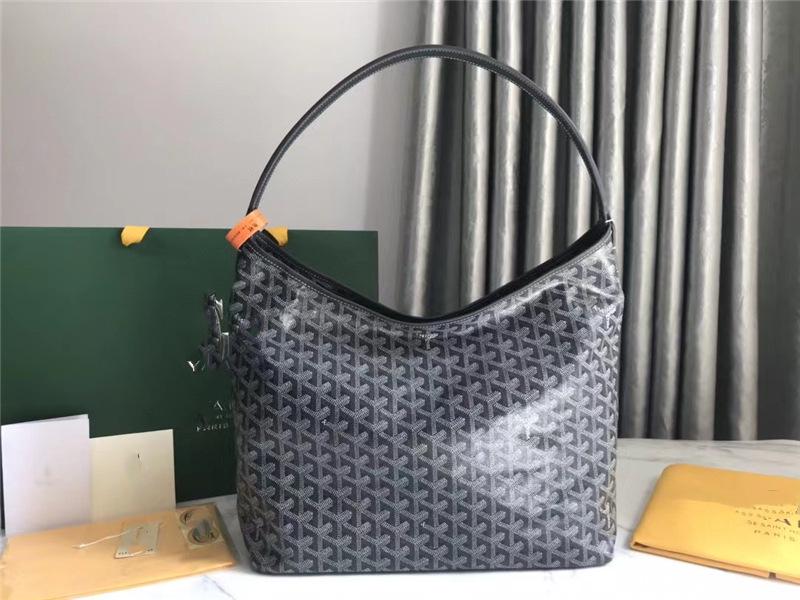 Ding Edition Hobo Crossbody Tasche: Hundezahn Weiches Leinen, Leder Schultergurt