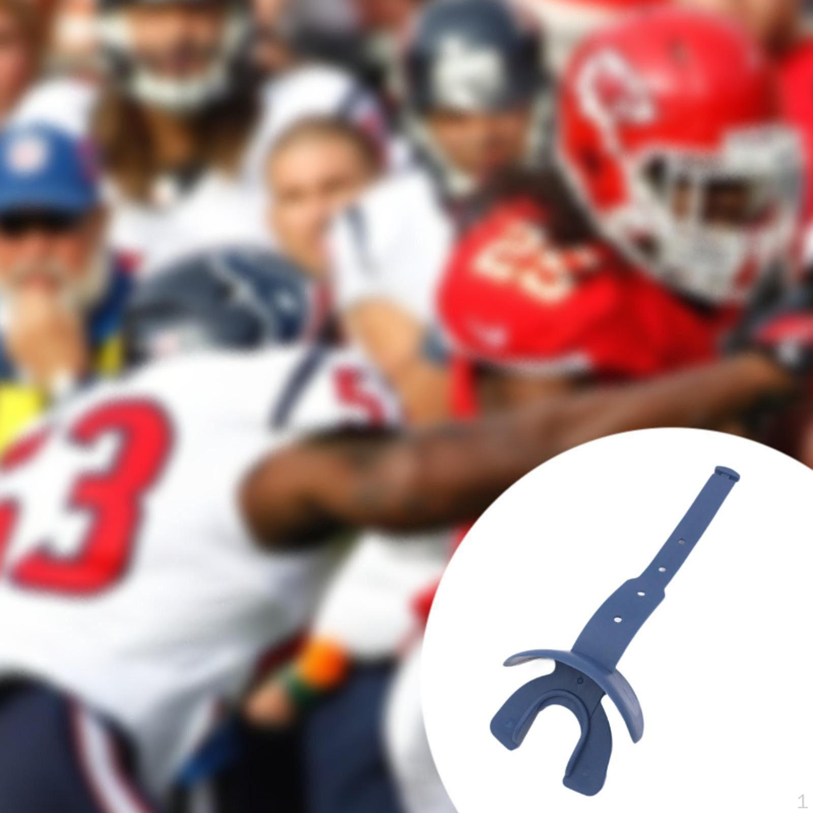 

Футбольная капа с ремешками для ММА на открытом воздухе синий