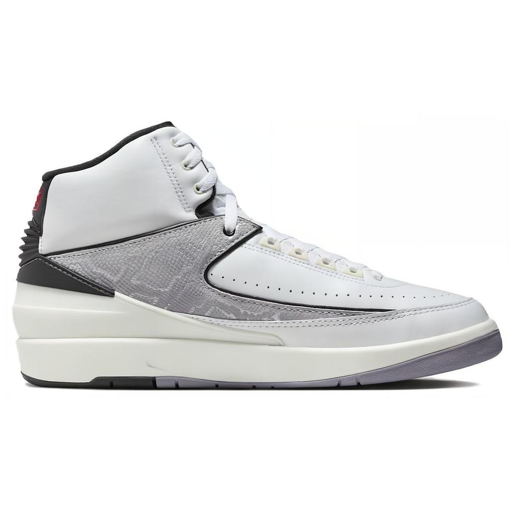 Air Jordan 2 Retro Python Men Sneakers White Fire-Red Black DR8884-102