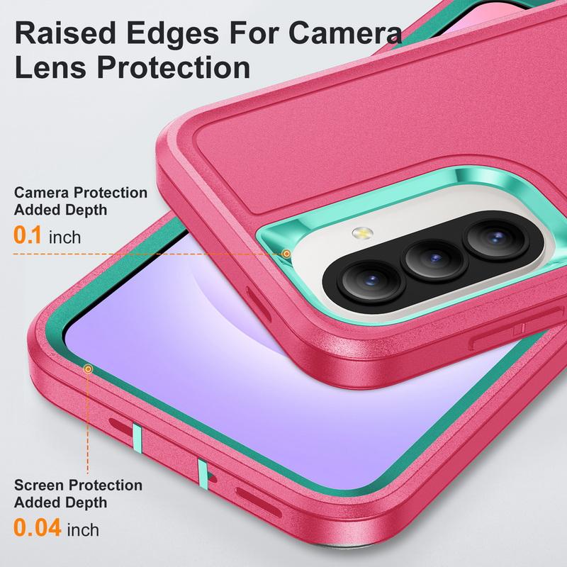 S26 Ultra Case Shockproof Bumper Hybrid 3in1 Candy Color Phone Stand Cover Samsung S25 Ultra S24 Plus S23 FE A15 A16 A36 A56 A17 A27 A37 A57 5G