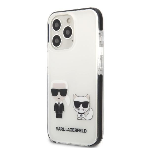 Etui Do iPhone 13 Pro Karl Lagerfeld Hardcase Karl&Choupette Białe