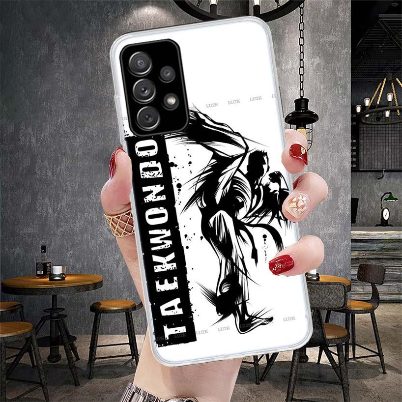 Kungfu Taekwondo Soft Phone Case For Samsung Galaxy A13 A14 A15 A16 A17 A53 A54 A55 A56 A57 A33 A34 A35 A36 A37 A23 A24 A25 A26