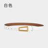 Belt Ladies Leather Belt Girls Retro Cowhide Lazy Belt Women'S Decorative Outer
