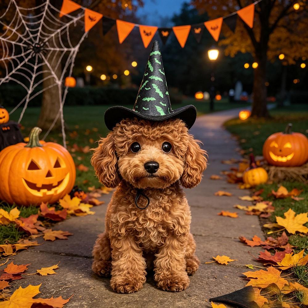 Halloween Pet Winter Warm Clothing Set, Dog Clothes Winter Style, Cat Costume