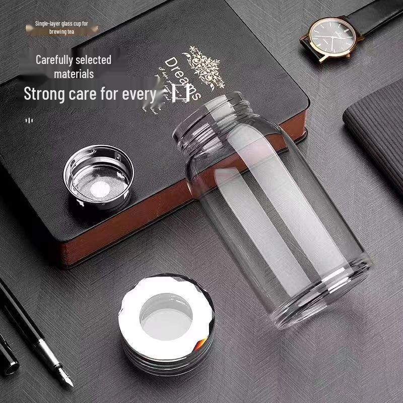

OLOEY Heat-Resistant Glass Cup with Faceted Lid