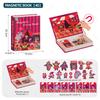 Neues Interessantes DIY-Puzzle für Kinder Magnetisches Zauberbuch-Serie Magnetischer Aufkleber für Kinder Spielzeug für die frühkindliche Bildung Chri