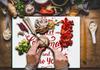 GLASS CUTTING BOARD 52x40 CHRISTMAS