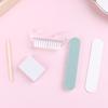 Kit d'Art pour Ongles Avec Lime à Ongles Tampon Bloc de Ponçage Polissage Brosse à Poussière Manucure & Ensemble Éponge Pour Ongles Professionnels & Maison
