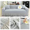 High End Skirted Sofa Cover for Home Use All Season Universal Elastic Anti Slip Sofa Cushion Cover with A Cloth Cover