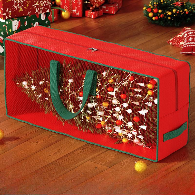 Christmas Tree Storage Bag Waterproof Moisture-proof Durable Christmas Tree Dustproof Zipper Bag Handbag
