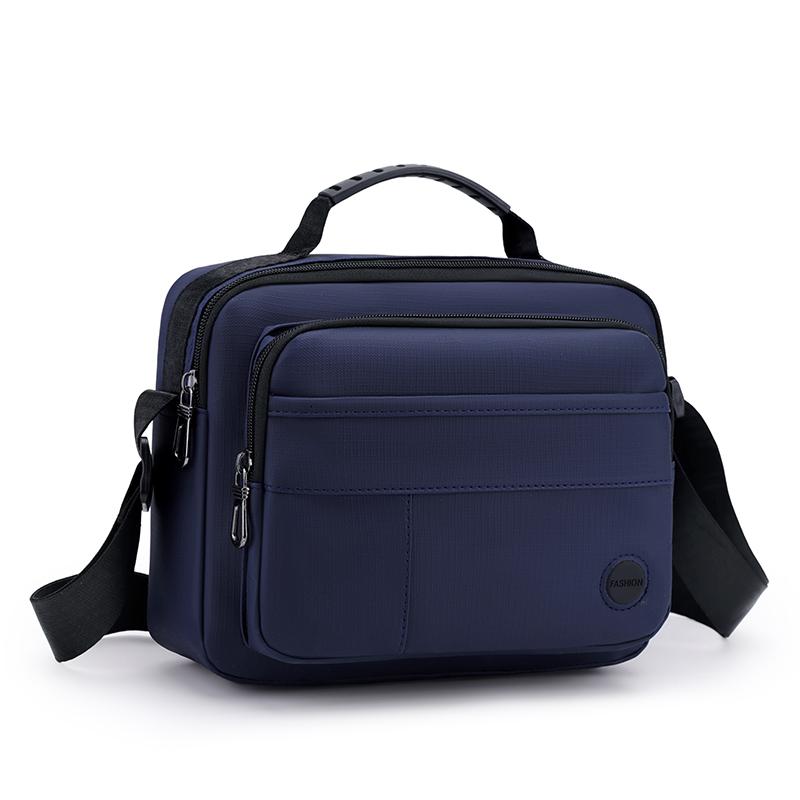 Men's Multi-Compartment Crossbody Bag – Adjustable Strap Business Shoulder Pack for Travel & Everyday Use