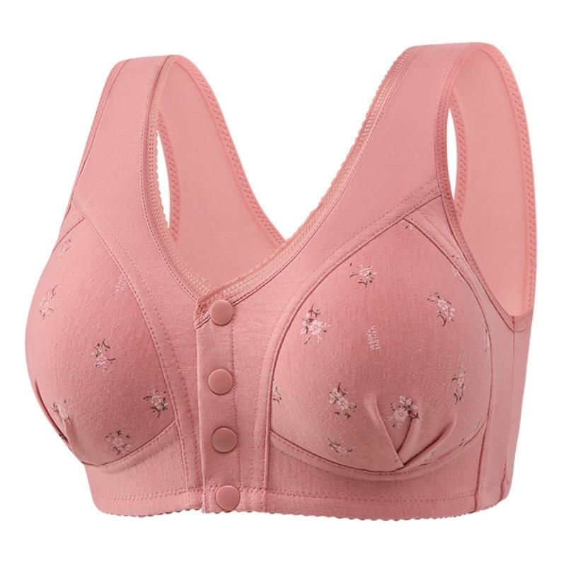 

Женский бюстгальтер с пряжкой спереди и широкими бретелями, удобный женский бюстгальтер без стальной пряжки, стиль топа 95