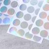 100 sztuk 2 cm Naklejki Laserowe Puste Okrągły Kształt Puste Anty-Demontażowe Etykieta Holograficzna Bezpieczeństwa Naklejka Uszczelniająca Taśma Uszczelniająca