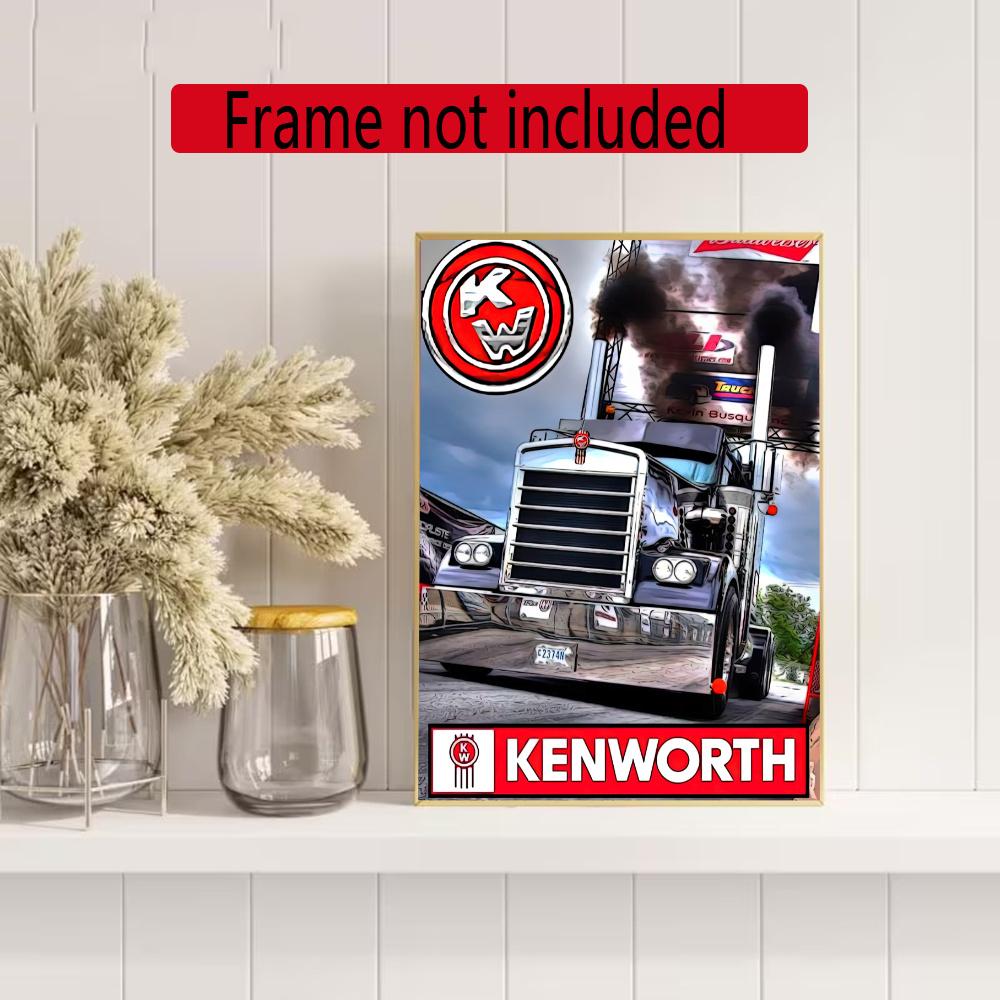 Kenworth 5D Diy Diamond Painting Round Diamond Mosaic Suitable For Beginners Diamond Painting Rhinestones Gift Frameless