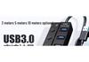 Seven-Port USB Hub with Switch for Desktop and Laptop Expansion