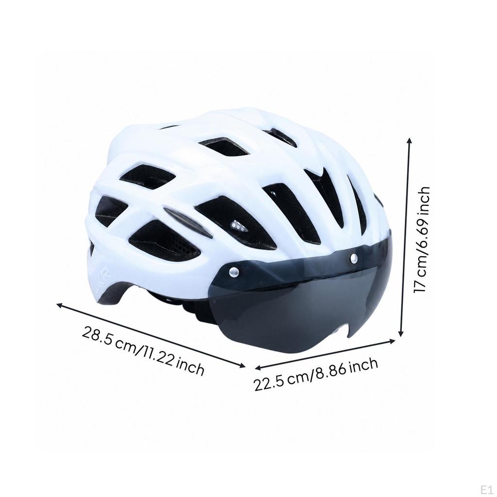 Photochromic Bike Helmet with Visor | GlassesFriendly, bicycling Sun Visor, for Outdoor