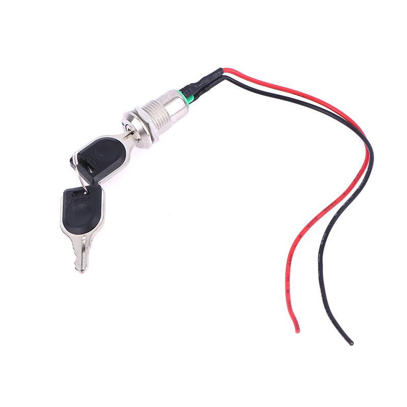 1Pcs 12Mm Zinc Alloy Electronic Key Switch With 2 Keys On Off Phone Lock Security Power Button Tubular Terminals 2 Position 1A