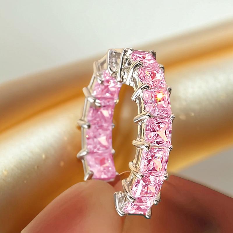Cao Shi Europäischer & Amerikanischer Modeschmuck Glänzende Zirkonia Creolen - Leichte Luxus Runde Creolen für Damen