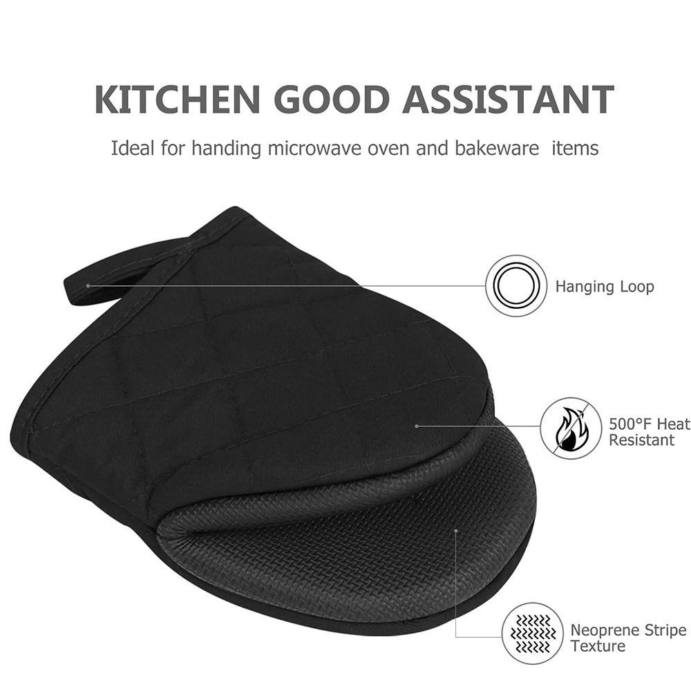 Non-slip Short Oven Gloves Heat Resistant Barbecue Handschoen  Cooking Tool