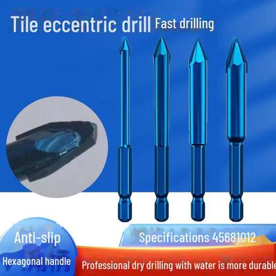 Ceramic Tile Drill Bit - Ideal for Dry Drilling Tiles, Glass, and More