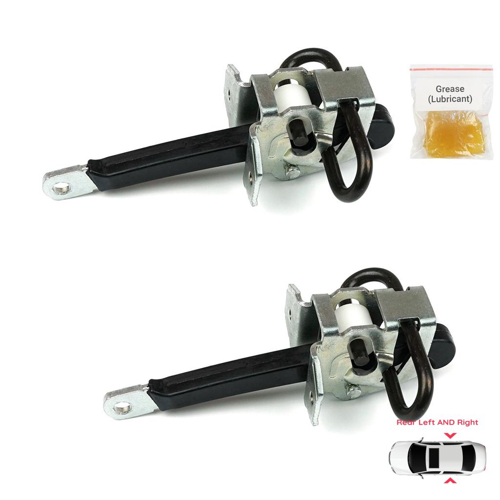 BDP1068-1 2 Pieces Rear Left AND Right Door Catch Hinge Brake Stop Check Strap Limiter for BMW 5 Series E39 1995-2004 4/5 Door 51228193448