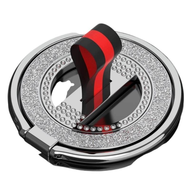 Dazzling Design Magnetic Phone Holder with Full Rotation Capability Foldable Metal Construction for Desks