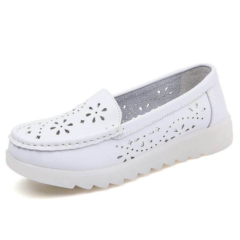 Nurse Shoes Women's Comfortable Soft-soled Anti-slip Breathable and Odor-resistant Flat Shoes