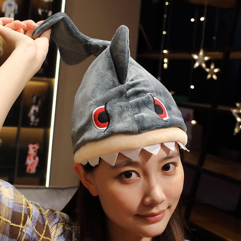 Shark Hat Sand Sculpture Halloween Cartoon Headgear - Funny Gift for All Ages