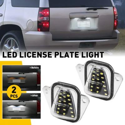 2X Plate LED License Light Fit Cadillac Escalade Chevrolet Tahoe GMC Yukon 45121