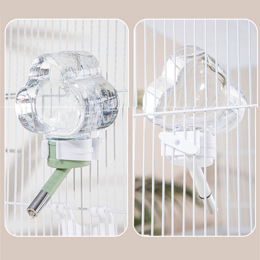 Automatic Water Bottle for Small Pet Cage Mounted Water Drinking Bottle Cloud Shaped Water Dispenser for Rabbits Rodents