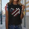 Maglietta Estiva da Donna Versatile Moda Retrò Maniche Corte T-shirt Casual Stampate Top