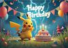 Kids Birthday Party Backdrop Cute Pikachu Pokemon Pocket Monster Baby Shower Banner Studio Photography Gift Background Supplies