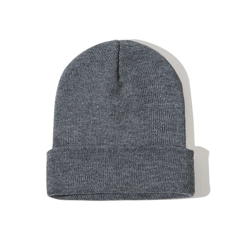 Gram Solid Color O Knitted Hat Autumn and Winter Cold Hat Warm Hat Women's Versatile Pullover Hat