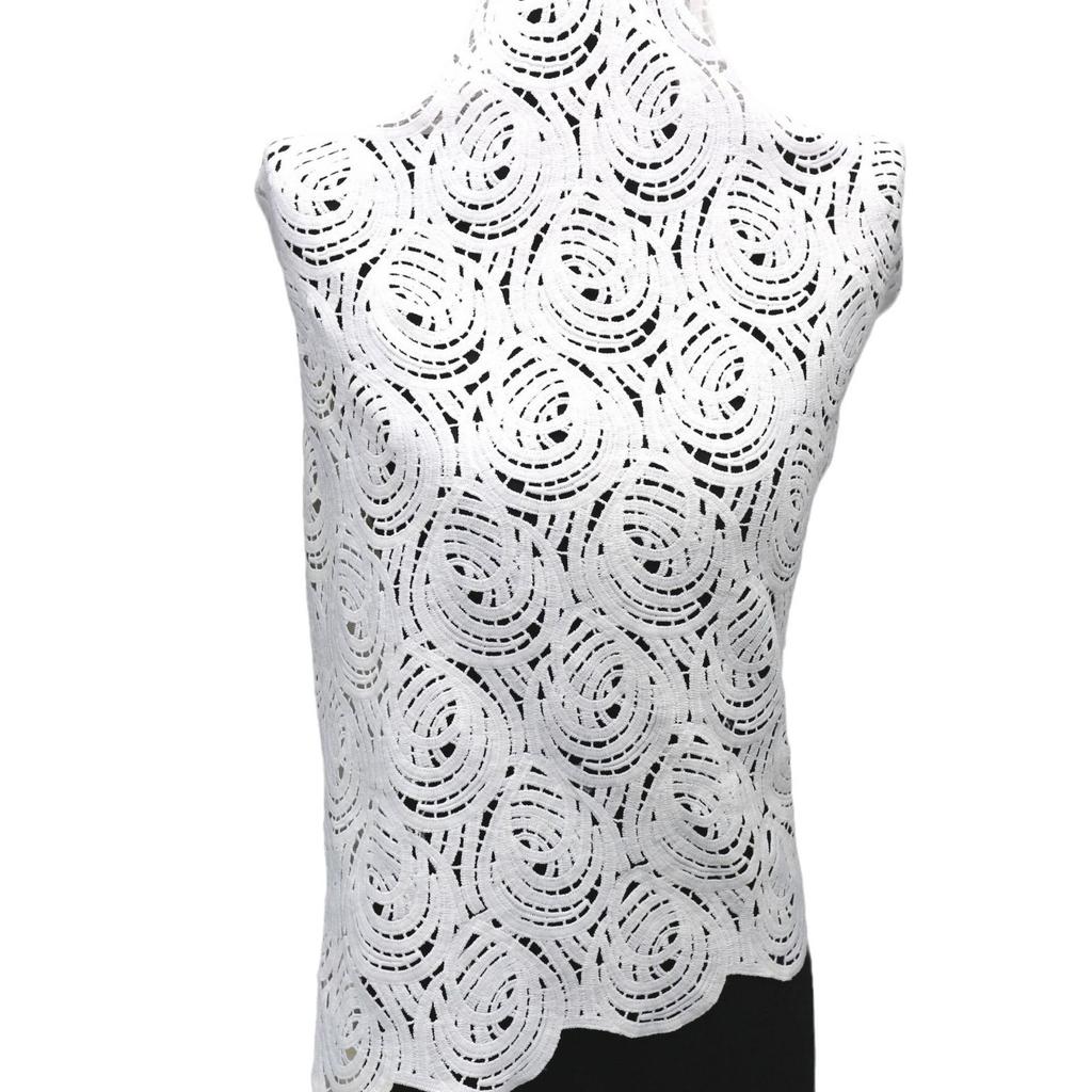 Water-Soluble Milk Silk Lace Circle Hollow Embroidery Dress Sub-Clothing Decorative Embroidery Lace Diy Fabric Full