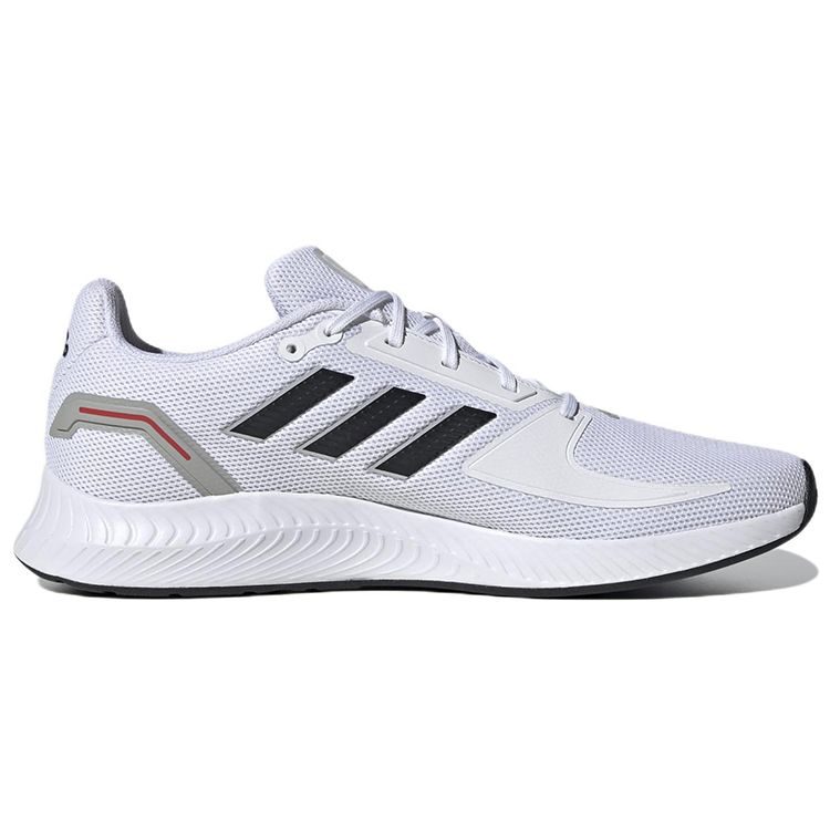 Adidas Runfalcon 2.0 Komfortable Allsidige Stoff Støtdempende Slitesterke Lav Topp Fritids Løpesko Herre Sneakers Hvit Svart GV9552