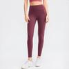 Yudong Women's Double-Sided Brushed Nude-Feel Yoga Pants with Pockets