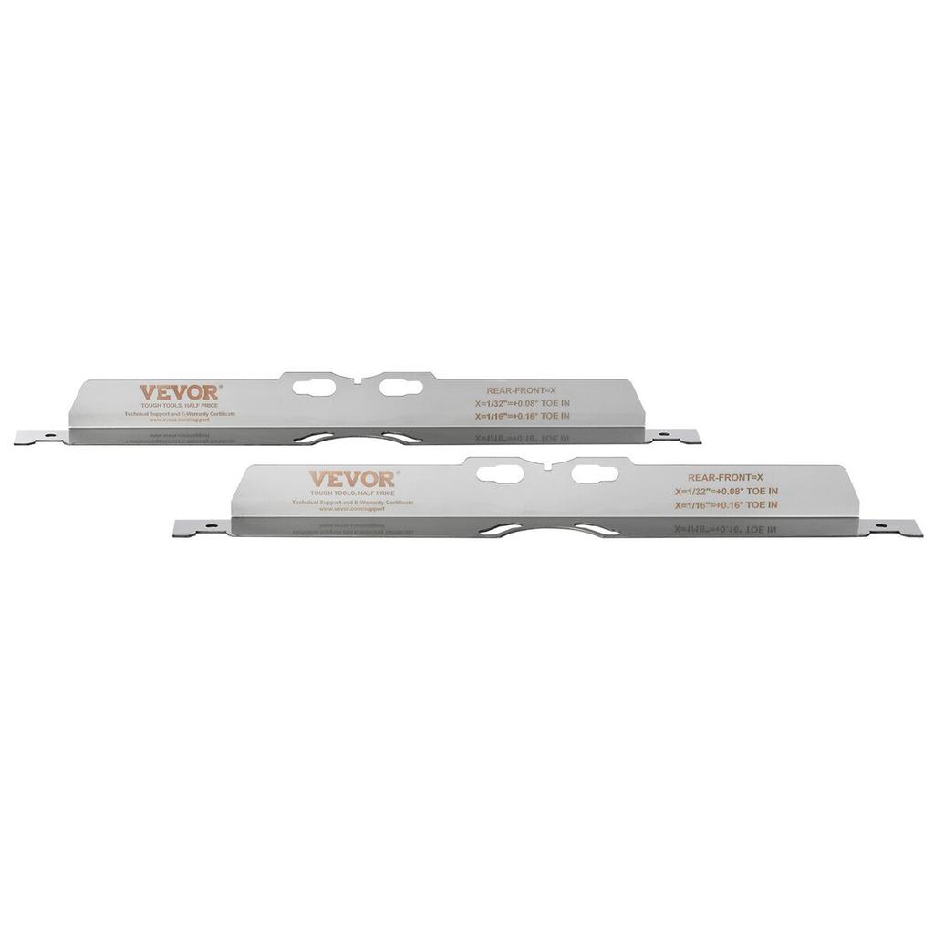 Wheel Alignment Tool, 2-Pack Toe Alignment Toe Plates, Stainless Steel Wheel Alignment Tool Plate, Toe Angle Accurate Measurement, Includes 2