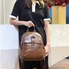 Fashionable, Simple and Large-capacity Top-grain Leather Backpack for Women, A High-end Commuting Backpack for Women