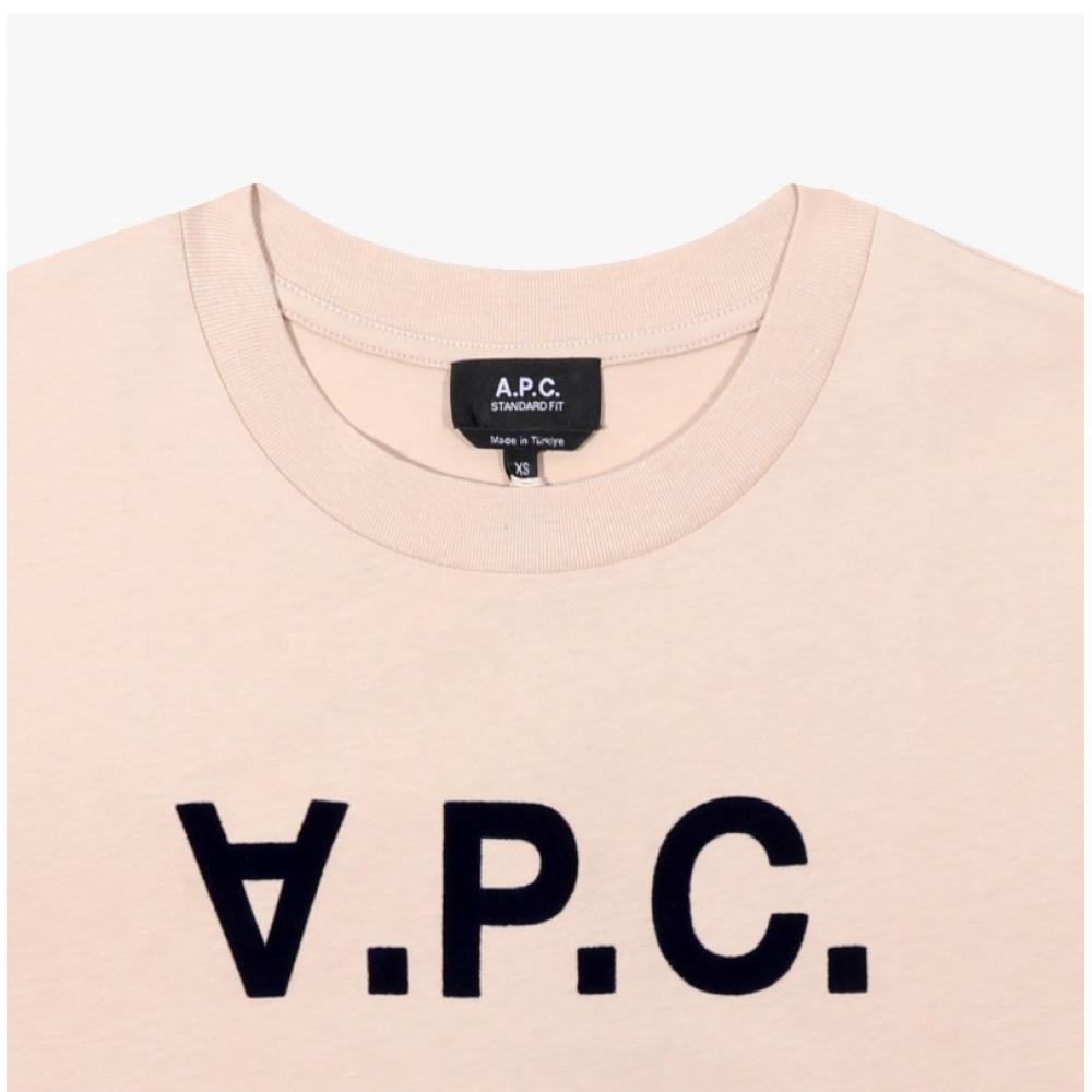 Apesse Cohbm M26384 Tbi Beige Dark Navy Vpc Velvet Logo Standard Grand Common Short Sleeve Tee