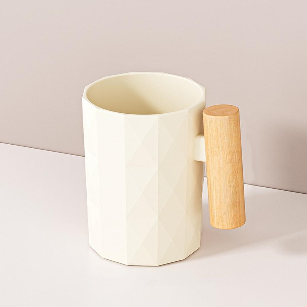 Wooden Handle Bathroom Mouthwash Cup Nordic Style Toothpaste Storage Cup Toothbrush Holder  Boys