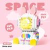Trend Lighted Rainbow Unicorn Building Blocks Space Astronaut Assembled Toys for Adults Boys Girls Spaceman Gift Building Blocks