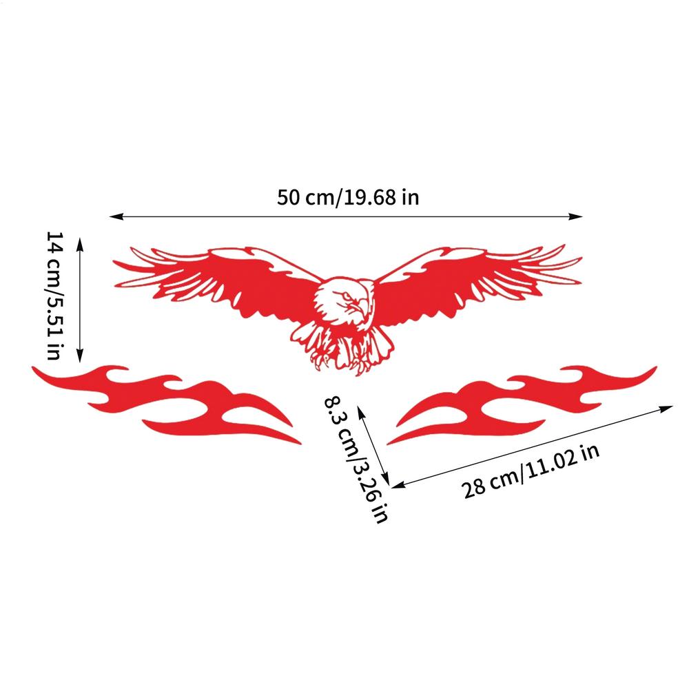 Car Stickers And Decals Eagle Pattern Waterproof Adhesive Waterproof Eagles Sticker for Vehicles Auto Truck Hood DIY Modelling