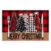 Christmas Linen Placemat - Festive Table Decoration & Heat Insulation Napkin