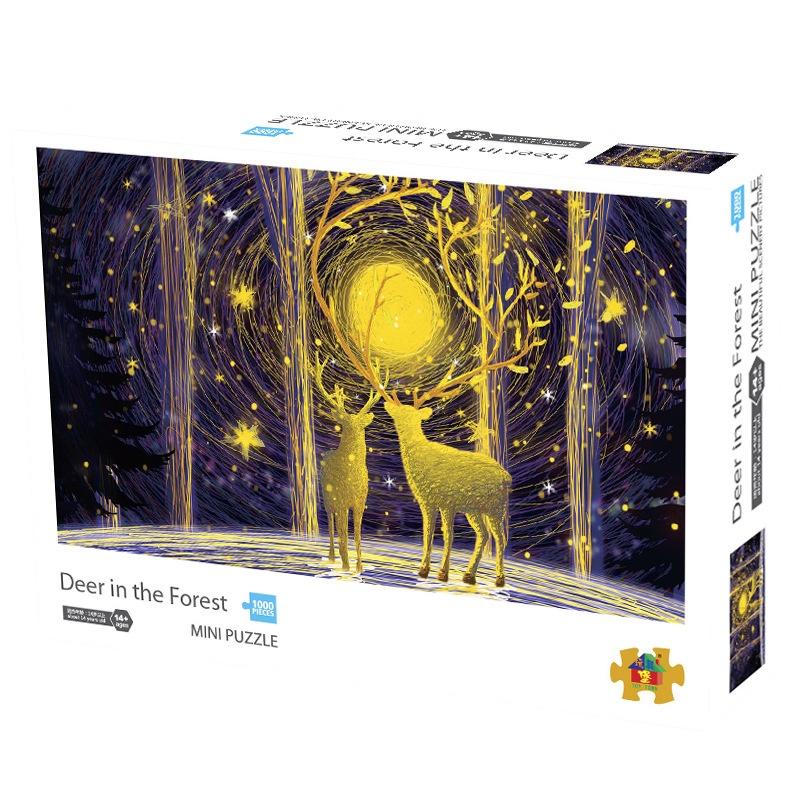 Mini Landscape Art Puzzle Series Challenging Difficultly 1000pcs For Adults Stress Relief Toy