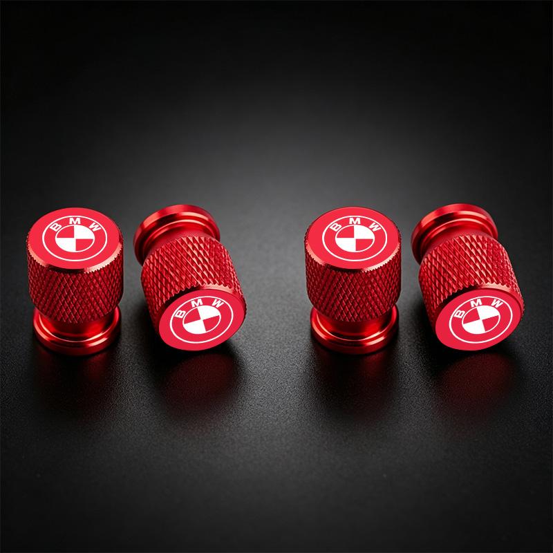 4Pcs Aluminum Car Wheel Tire Valve Caps Tyre Rim Stem Covers Airdust Waterproof For BMW 1 3 5 6 7 Series X1 X3 X4 X5 G20 G38 F48 mkcp79
