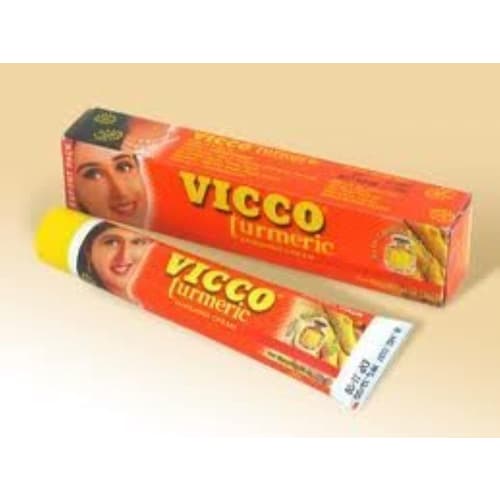 

Vicco Turmeric Vanishing Cream (With Sandalwood Oil) Pack of 3 *50gm (Ship from India)