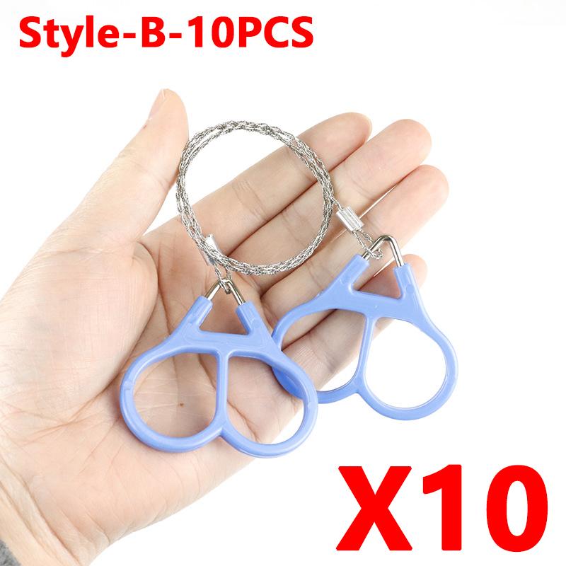 Portable Stainless Steel Wire Saw Portable PVC Pipe Cable Saw Portable Manual Chain Saw Suitable for Hiking Camping Hunting