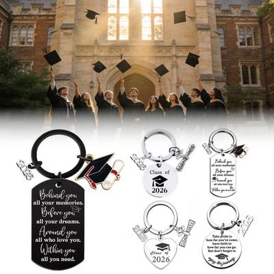 Llavero Colgante de Graduación Clase de 2026 Graduados de Secundaria y Universidad Llavero de Graduación Significativo
